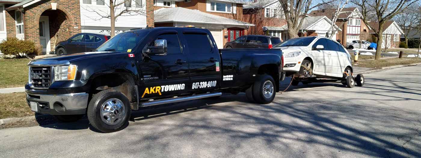 AKR Towing and Scrap Car Removal Truck